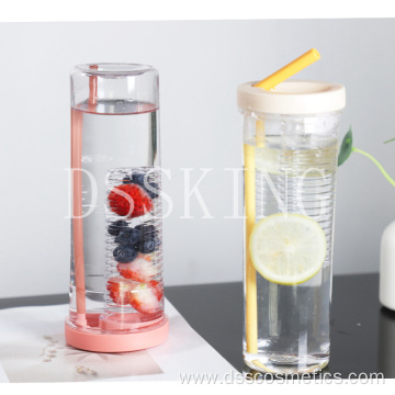 Filter water cup with straw Large capacity lemon cup